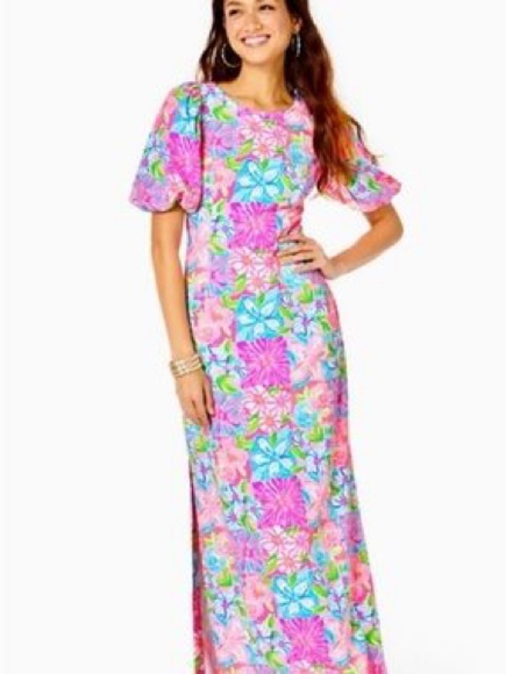 Lilly Pulitzer Kimberle Stretch Dress in Take it from your Mumsie size 12 NWT - Picture 3 of 9